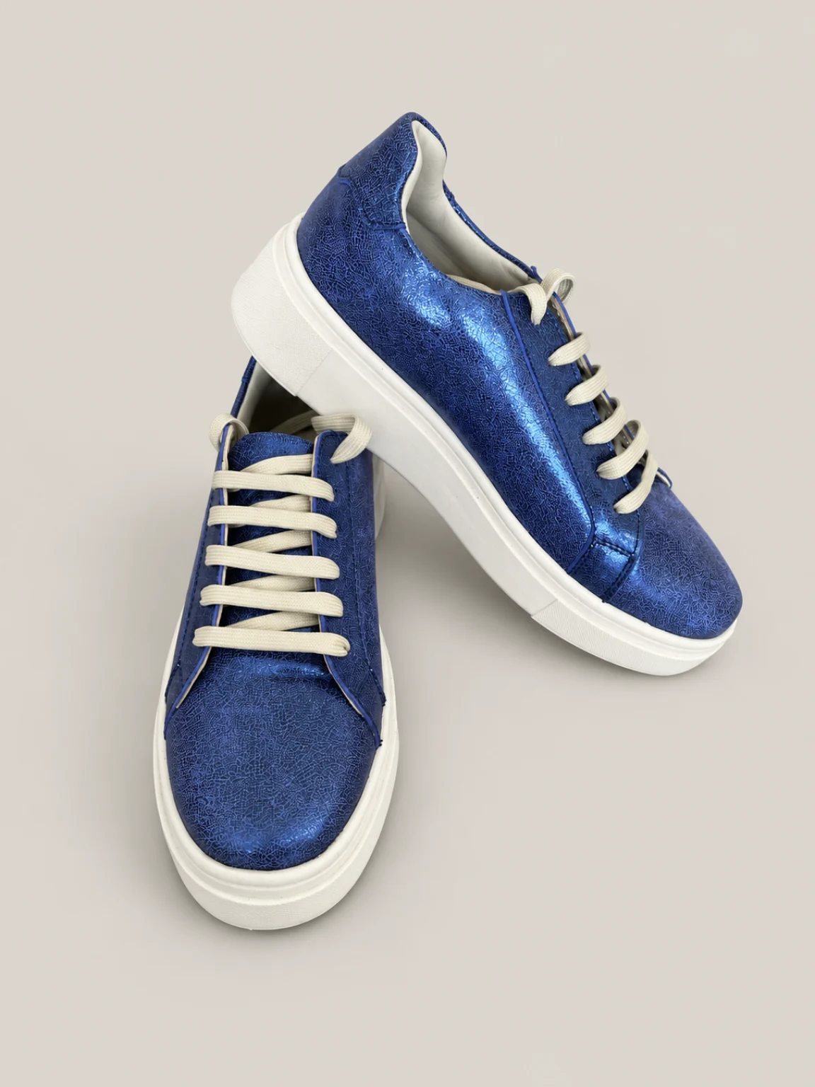 Zapatillas azul metalizado Azul metálico
